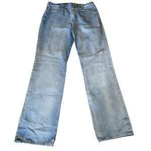 Frame Le Jane Sustainable High-Rise Straight-Leg Jeans Size 31 Light Wash Denim